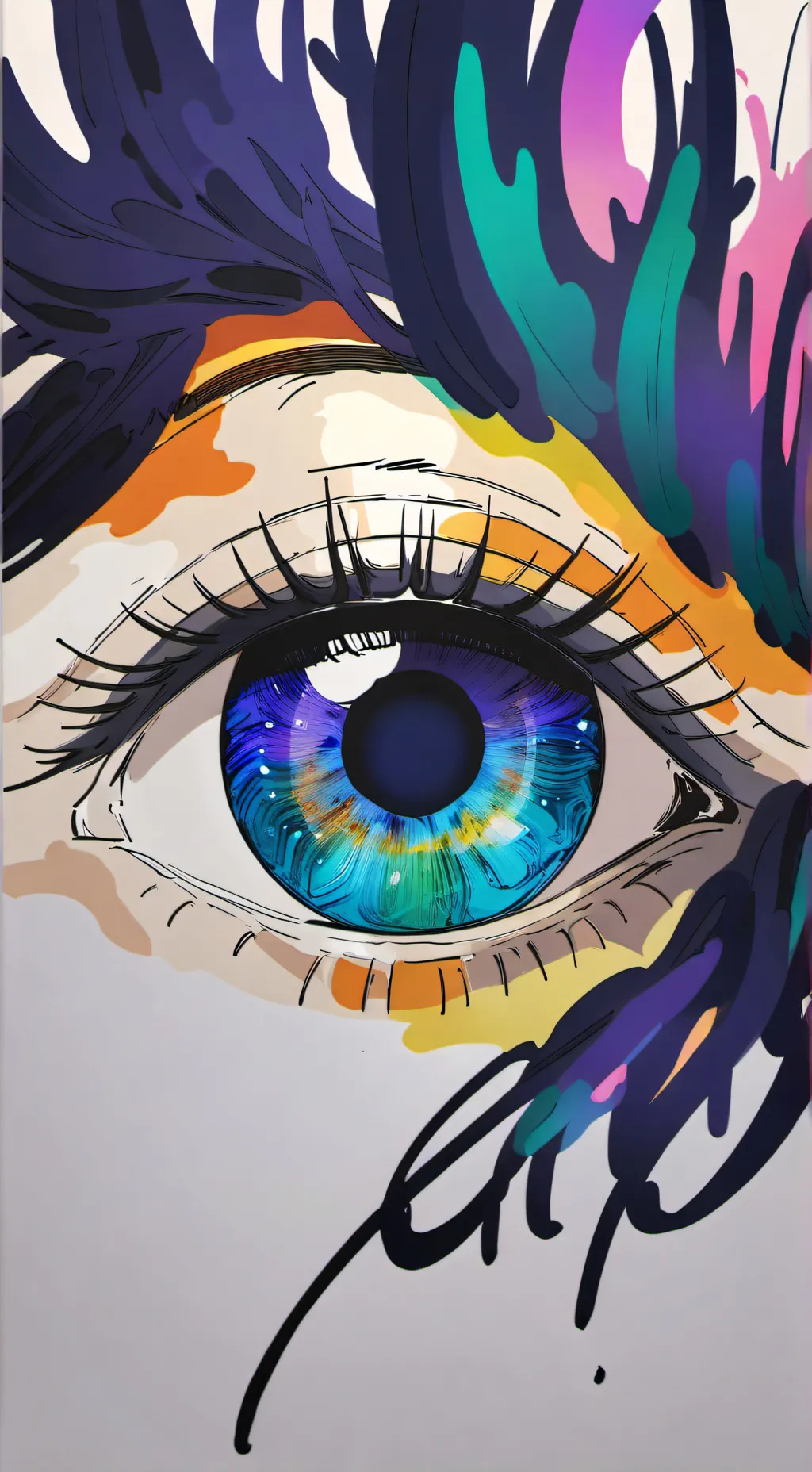 ai character: Mha Eye Colorz background