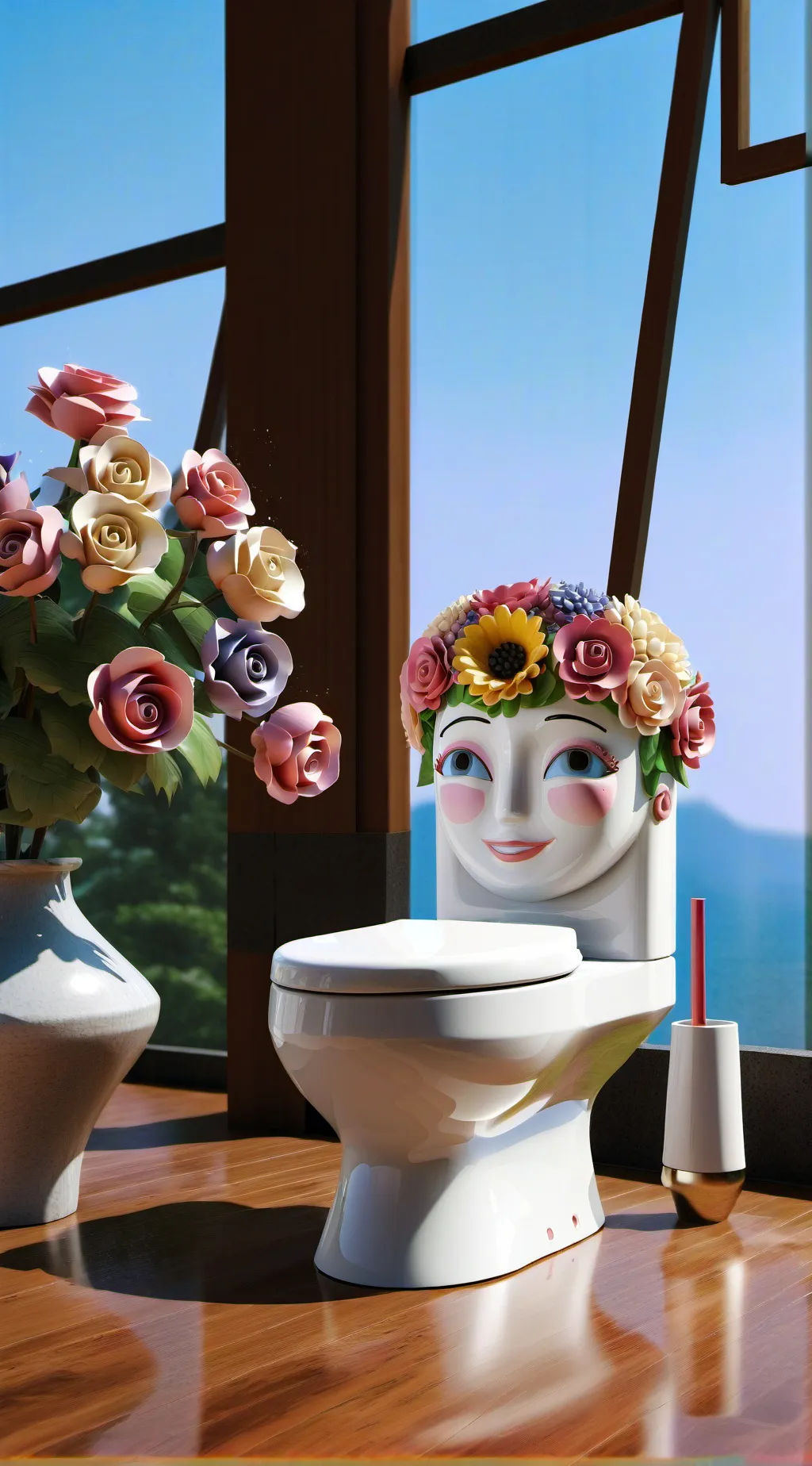 ai character: Vaso skibidi background