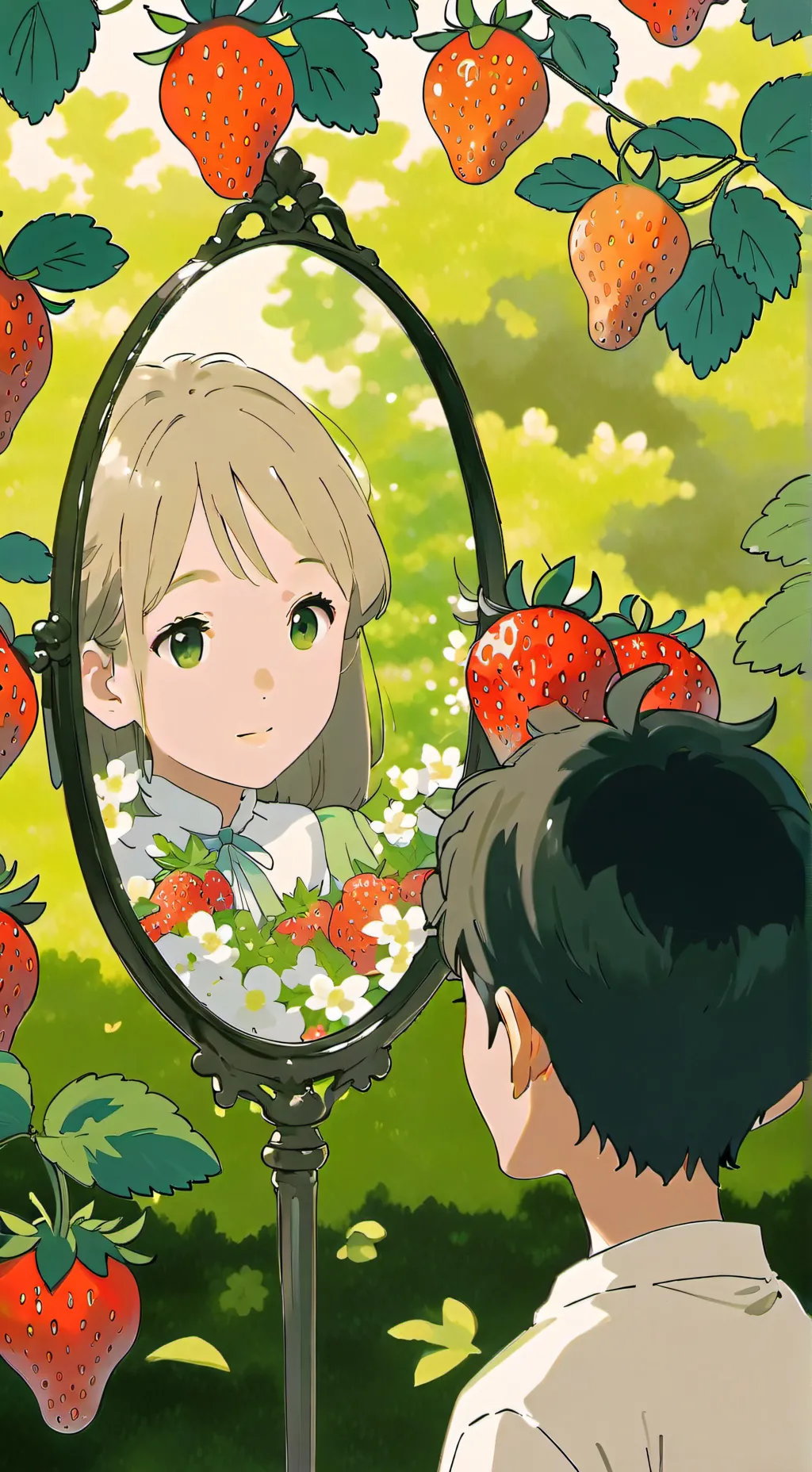 ai character: Glisten n sprout background