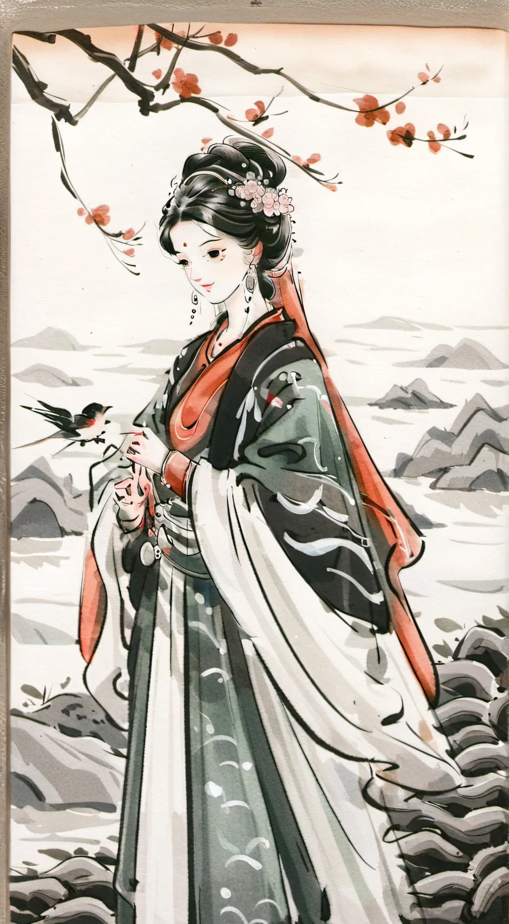 ai character: Muichiro ￼in hp background