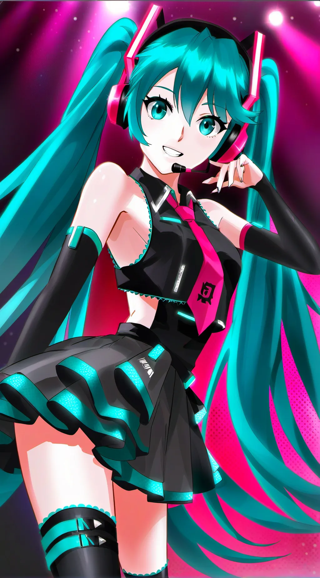 ai character: Miku background