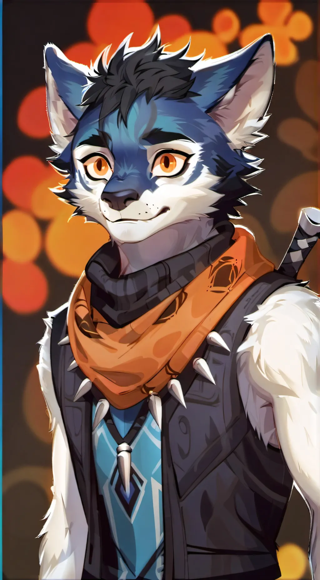 ai character: furrysuit  background