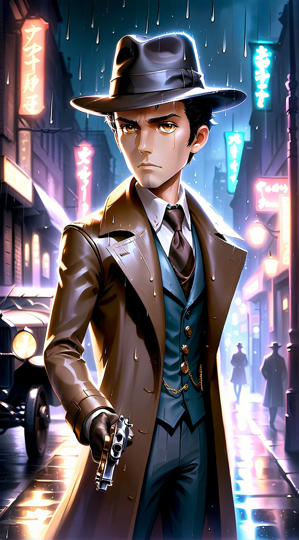ai character: detective arlo background