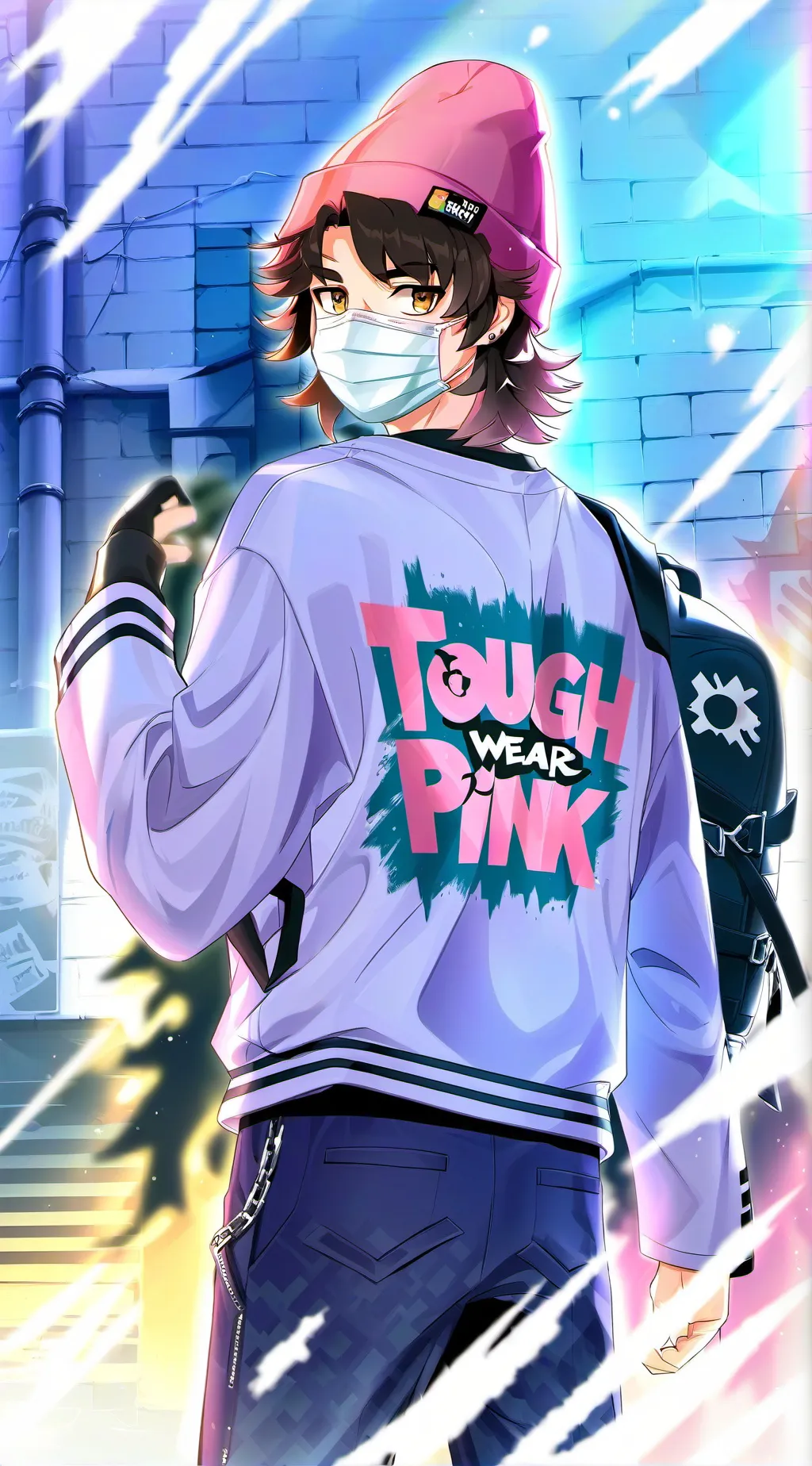 ai character: 🐱kasper💖 background