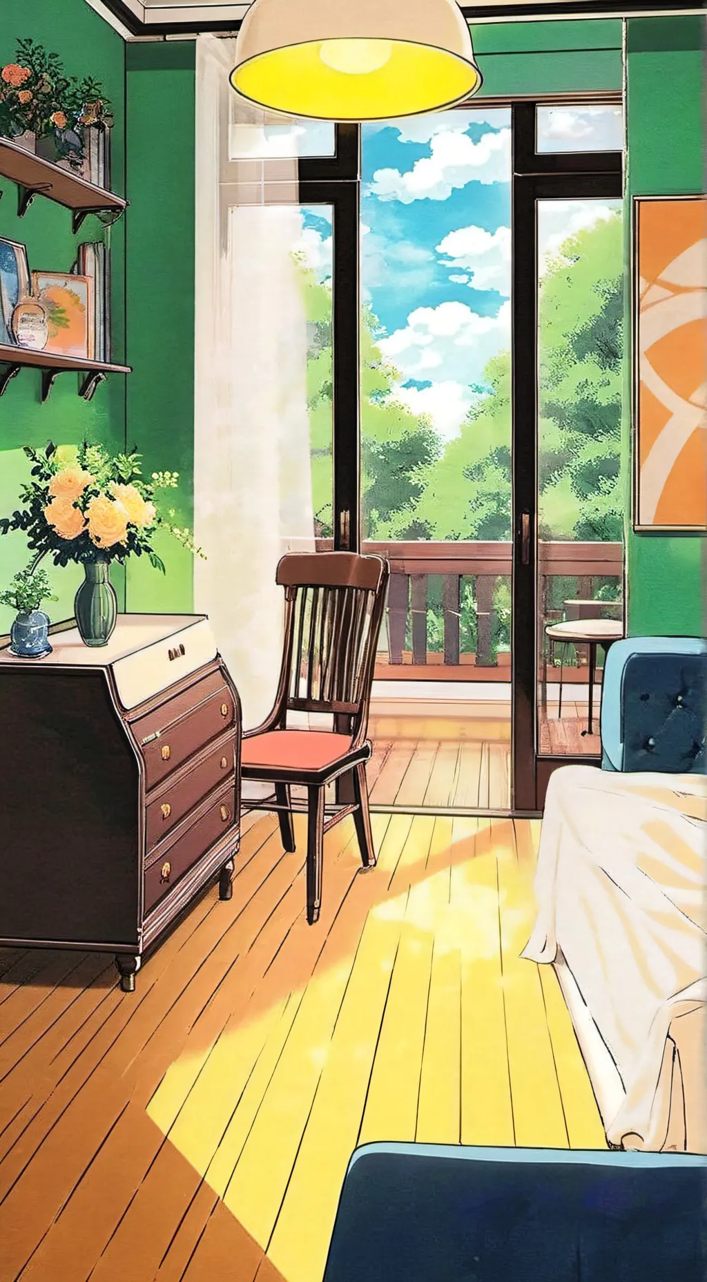 ai character: The fnaf room mate background