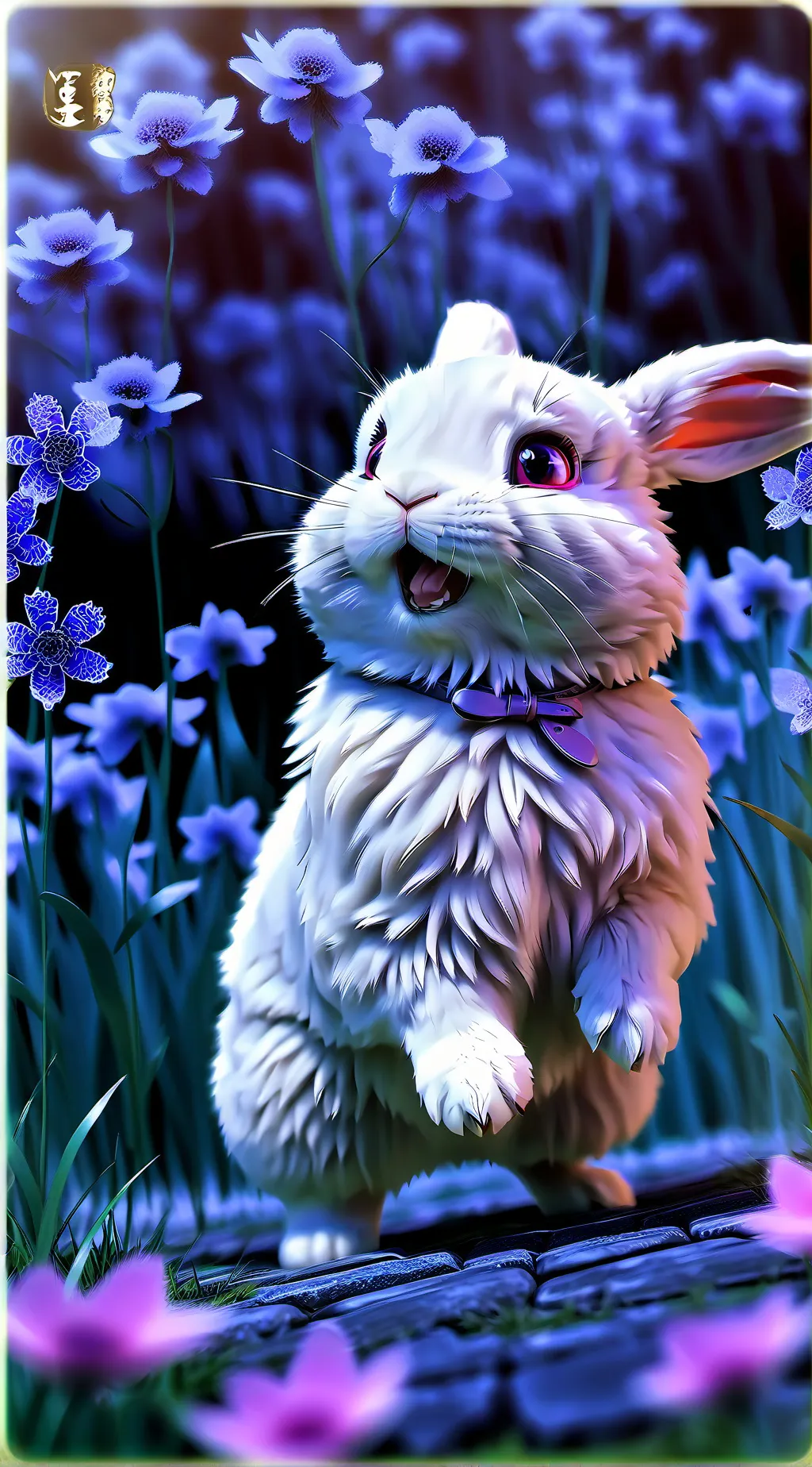 ai character: Dandy's world, but background