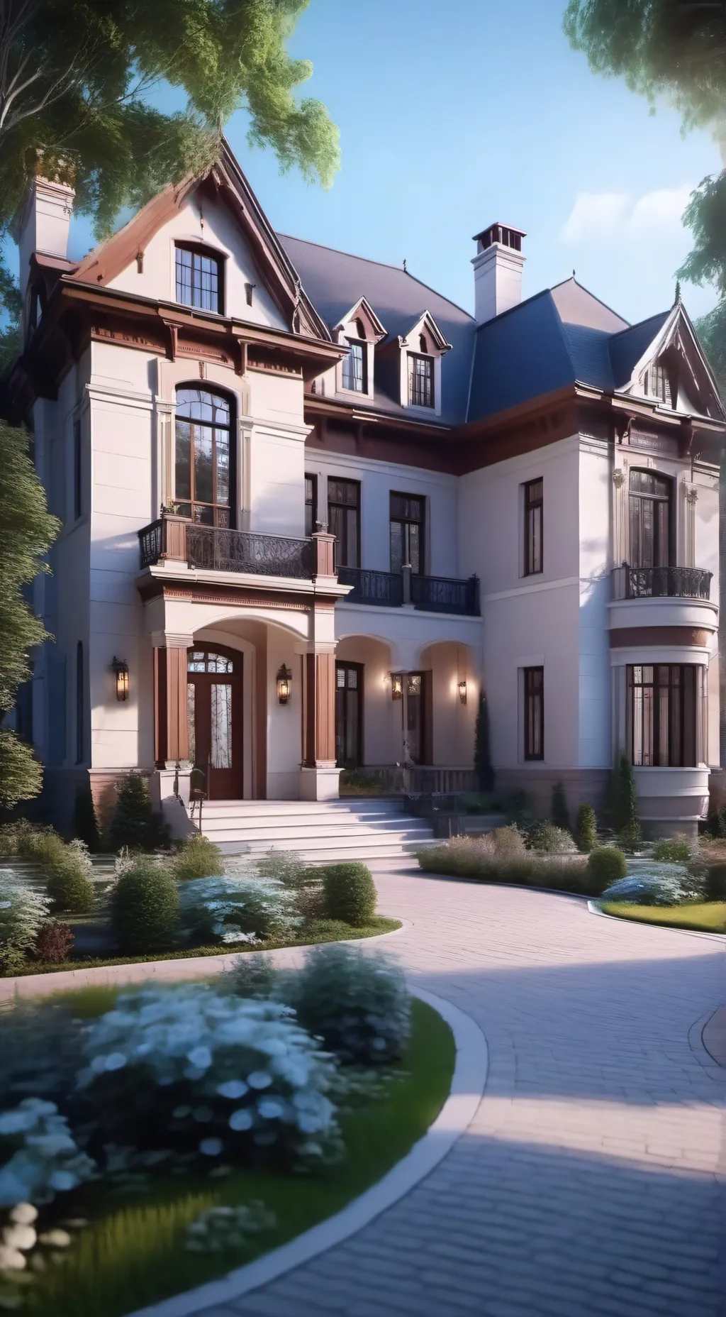 ai character: Worldwide Mansion background