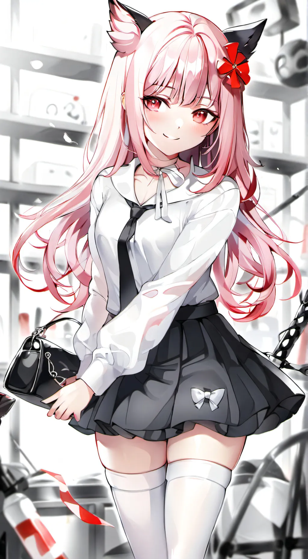 ai character: Sakura background