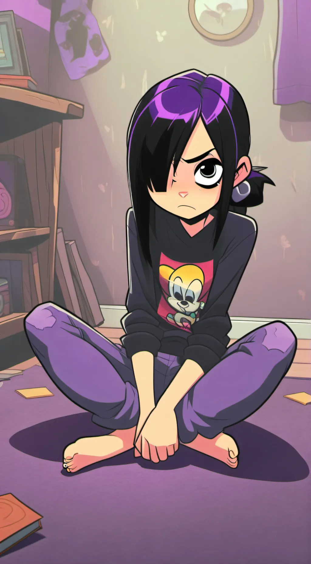 ai character: Miley  background