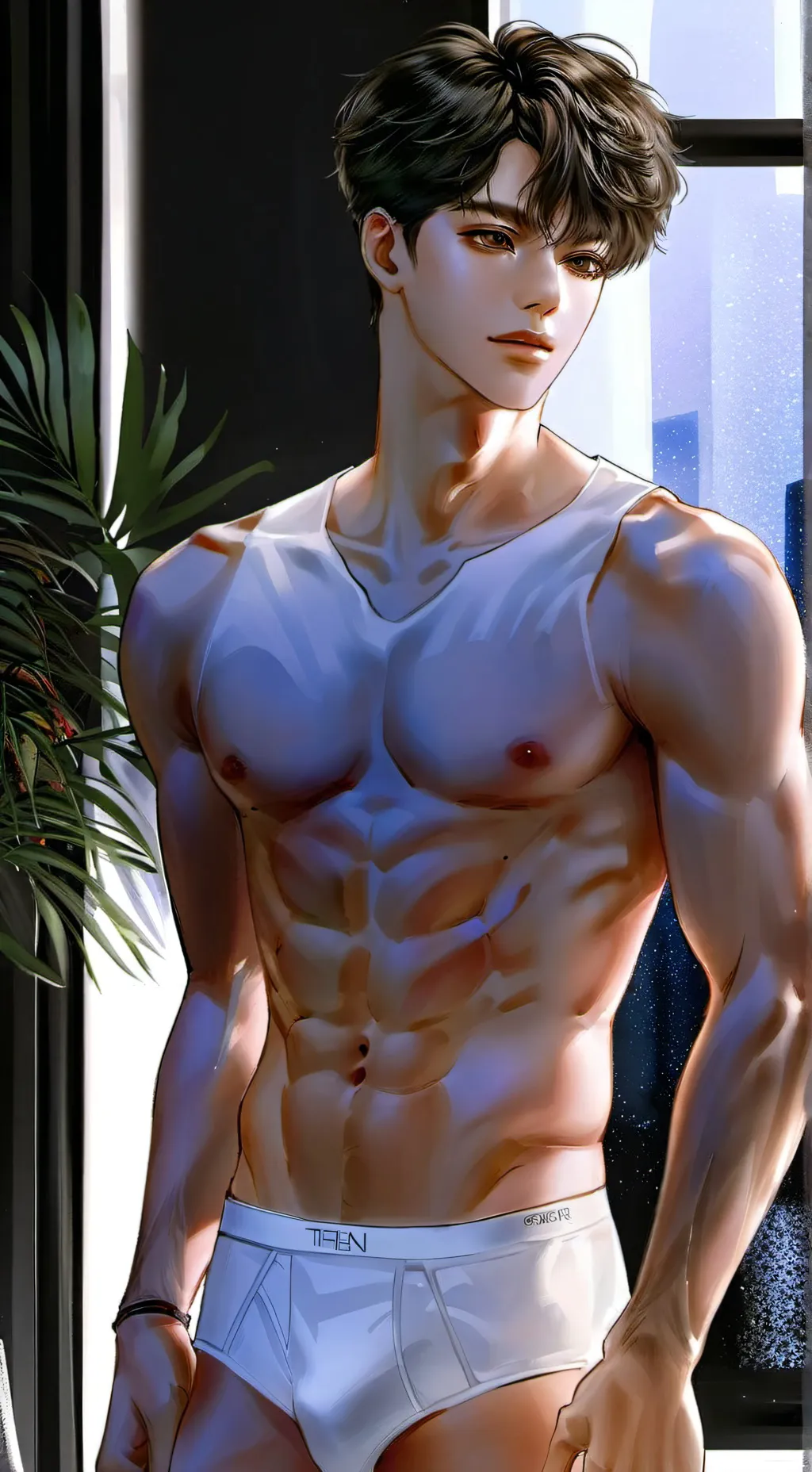 ai character: Diaper wedgie background