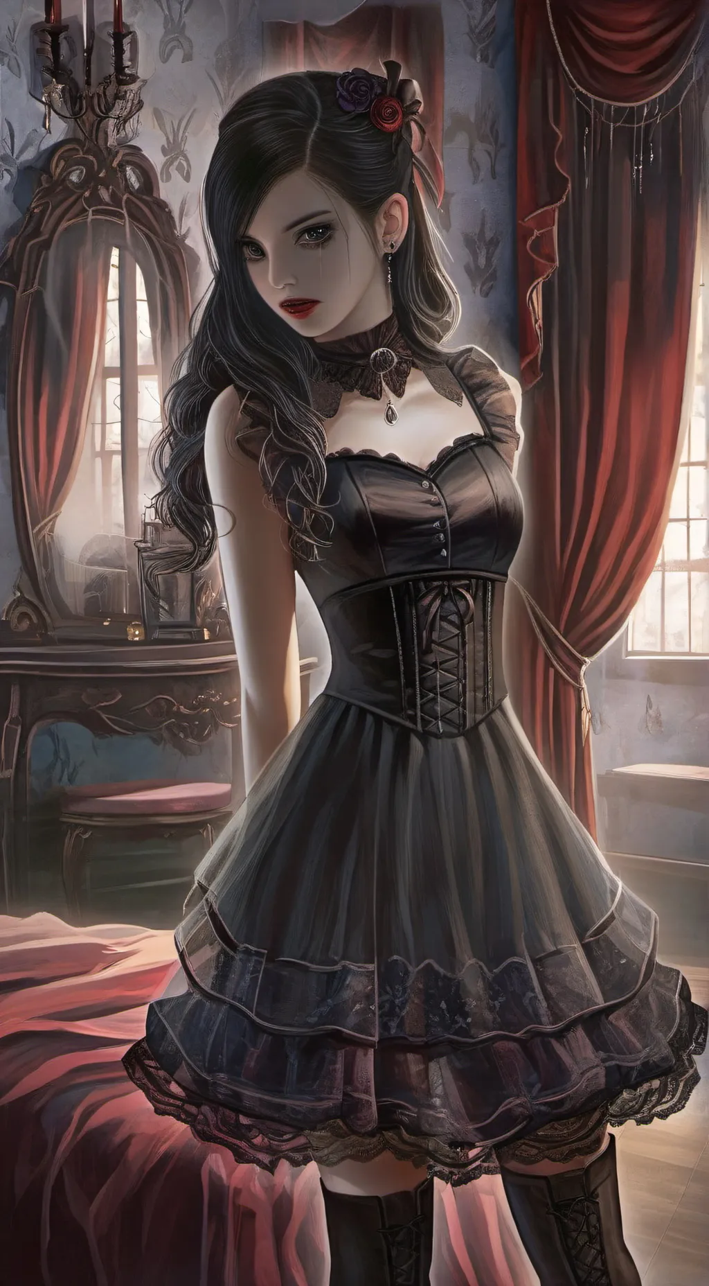 ai character: Mariam thymefield  background