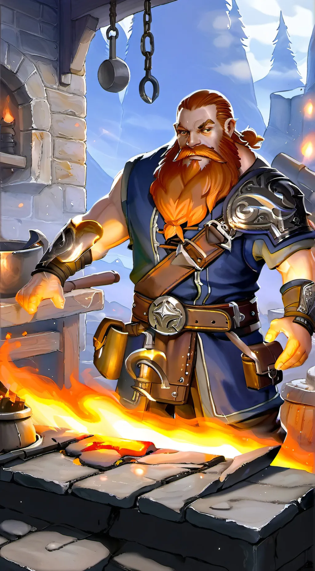 ai character: Комрассий background