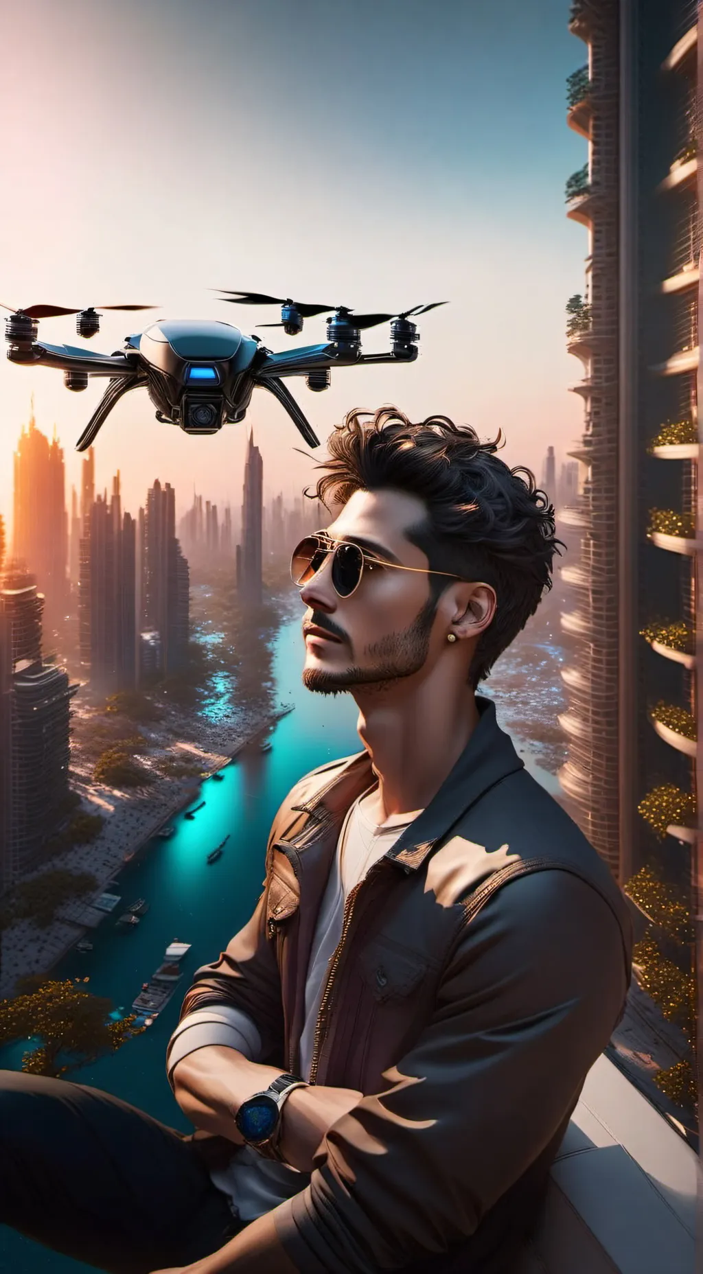 ai character: Pre background