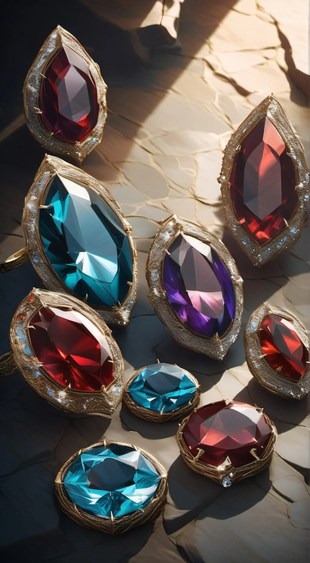 ai character: vampire x gems background