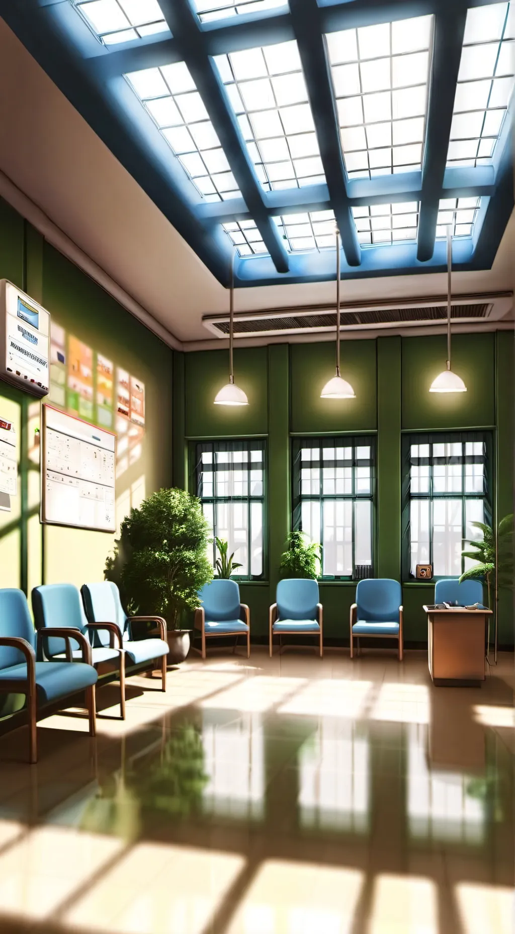 ai character: MHA hospital background