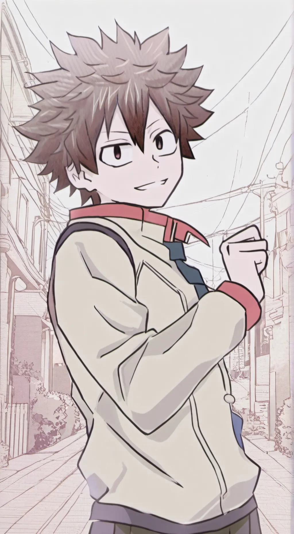 ai character: MHA zoo park background