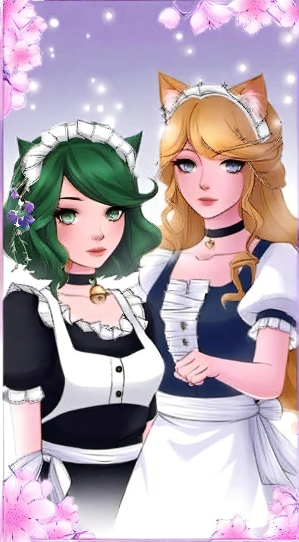 ai character: Team Maids womans  background