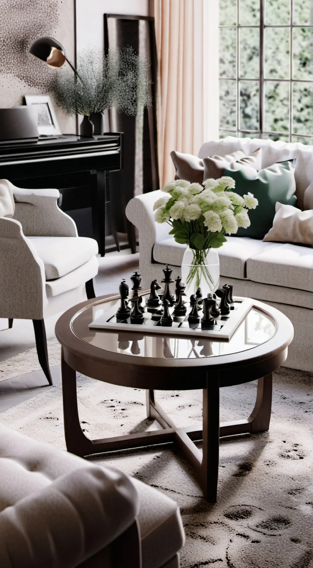 ai character: Your "living" room background