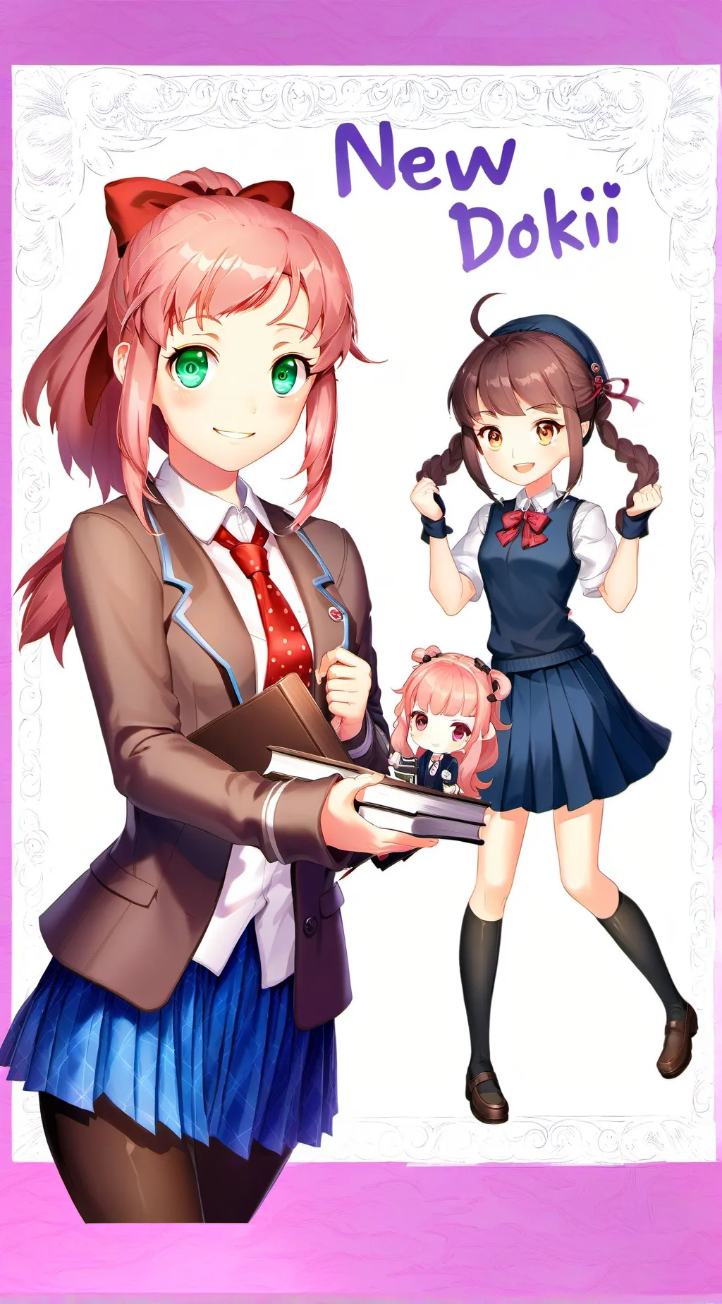 ai character: Hi Kyra and Kyla  background