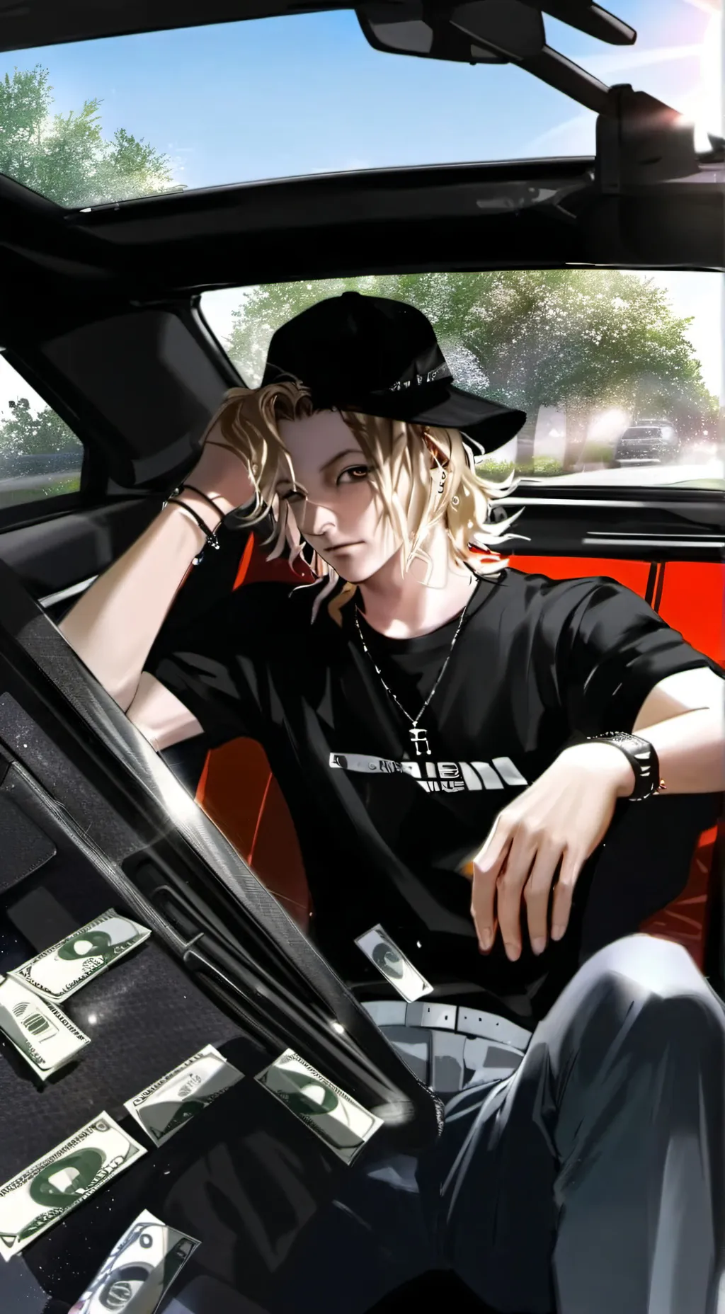 ai character: kio  background