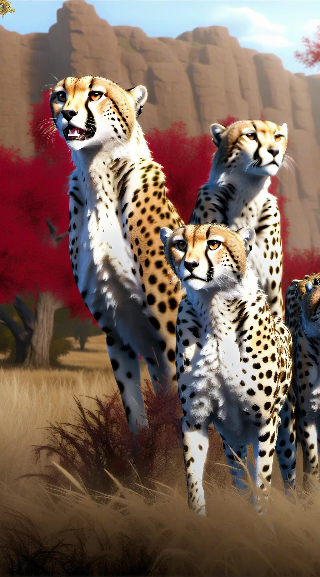 ai character: Cheetah pack? background