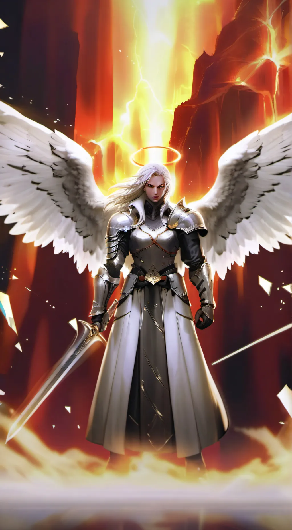 ai character: angels vs demons background