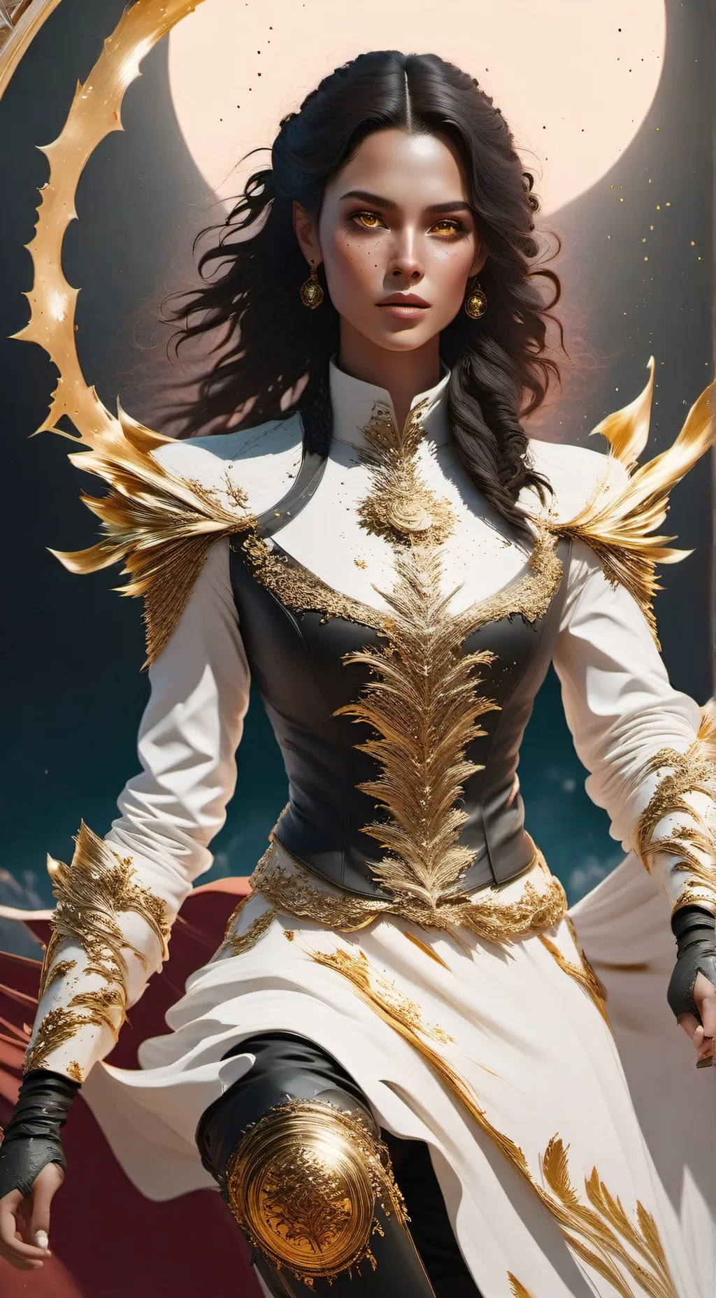 ai character: Angelica Gold  background