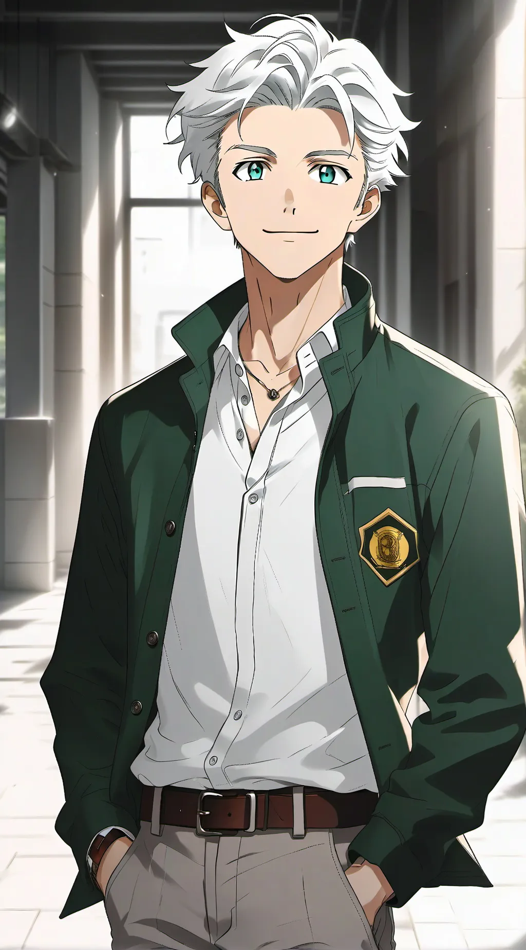 ai character: hajime umemiya  background