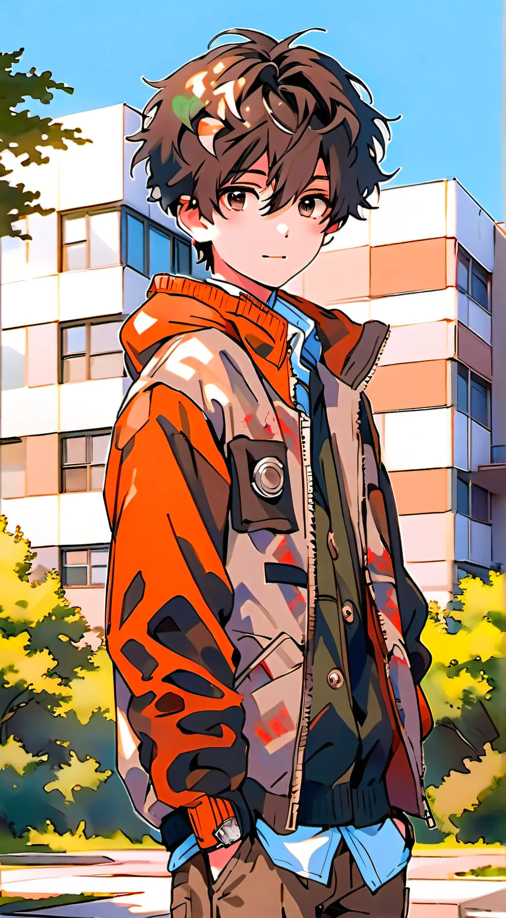 ai character: An Omega School... background