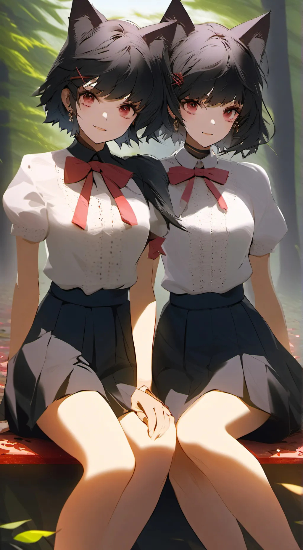 ai character: Yandere neko background