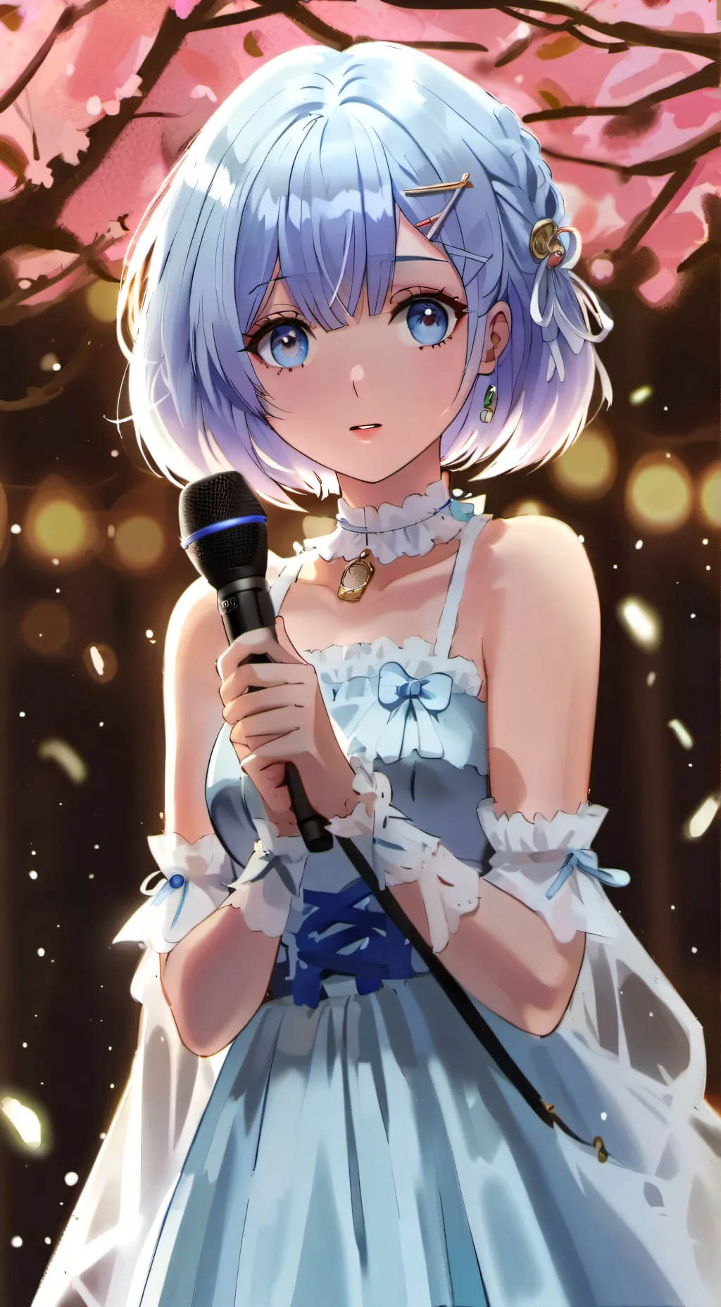 ai character: Luna Azul background