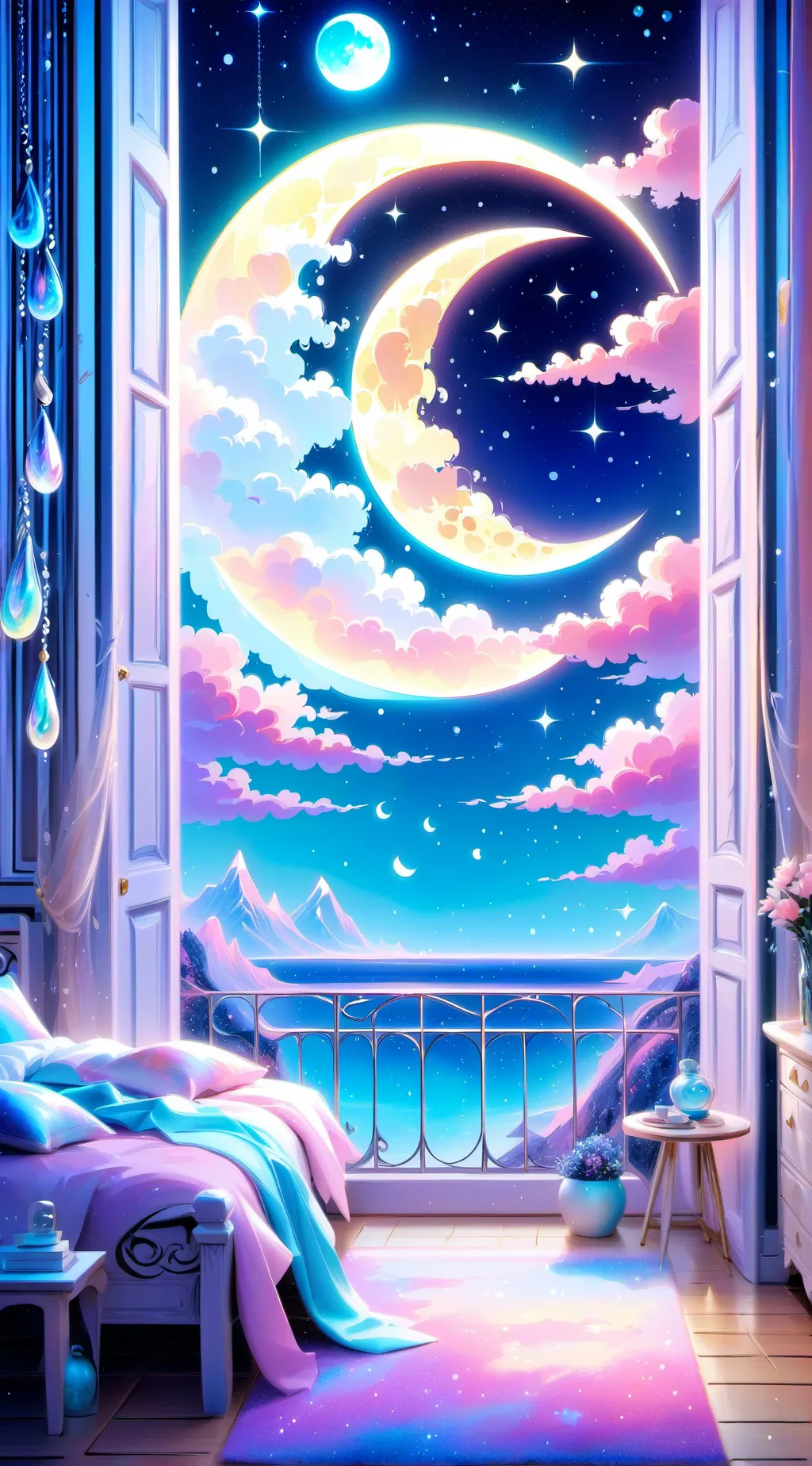ai character: FS SLEEPOVER ✨🎀 background