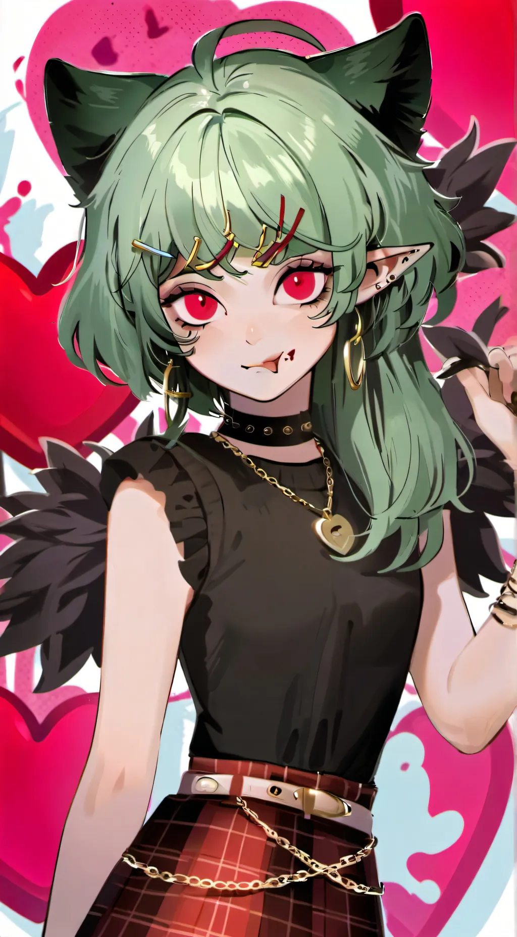 ai character: luna  background