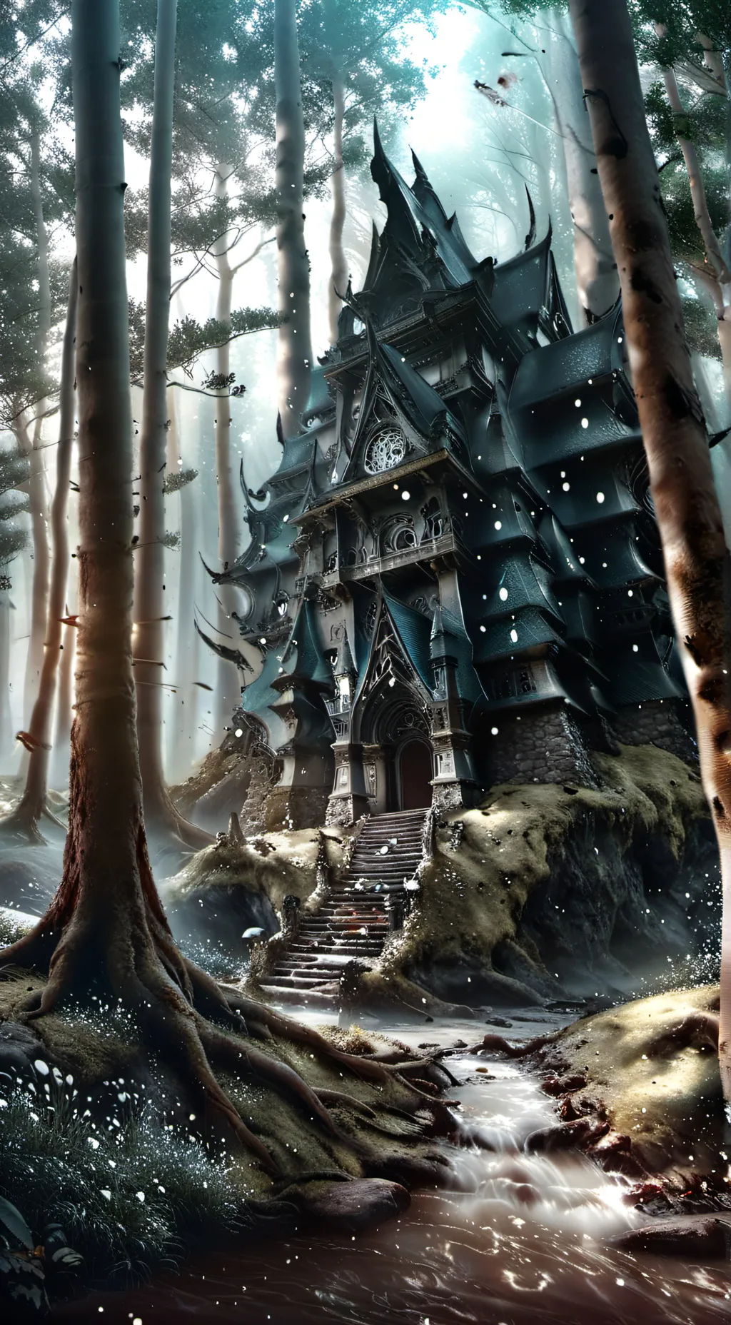 ai character: A announcement  background