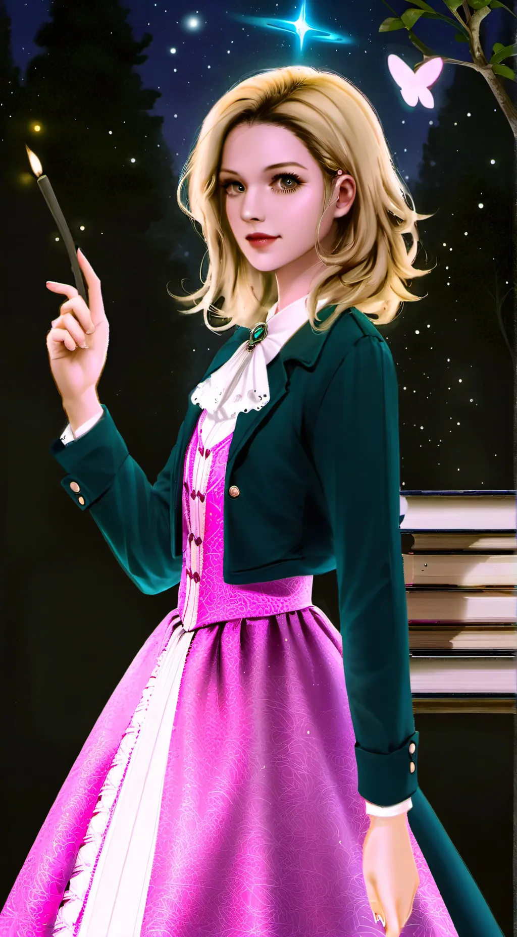 ai character: GLindas daughter 2 background