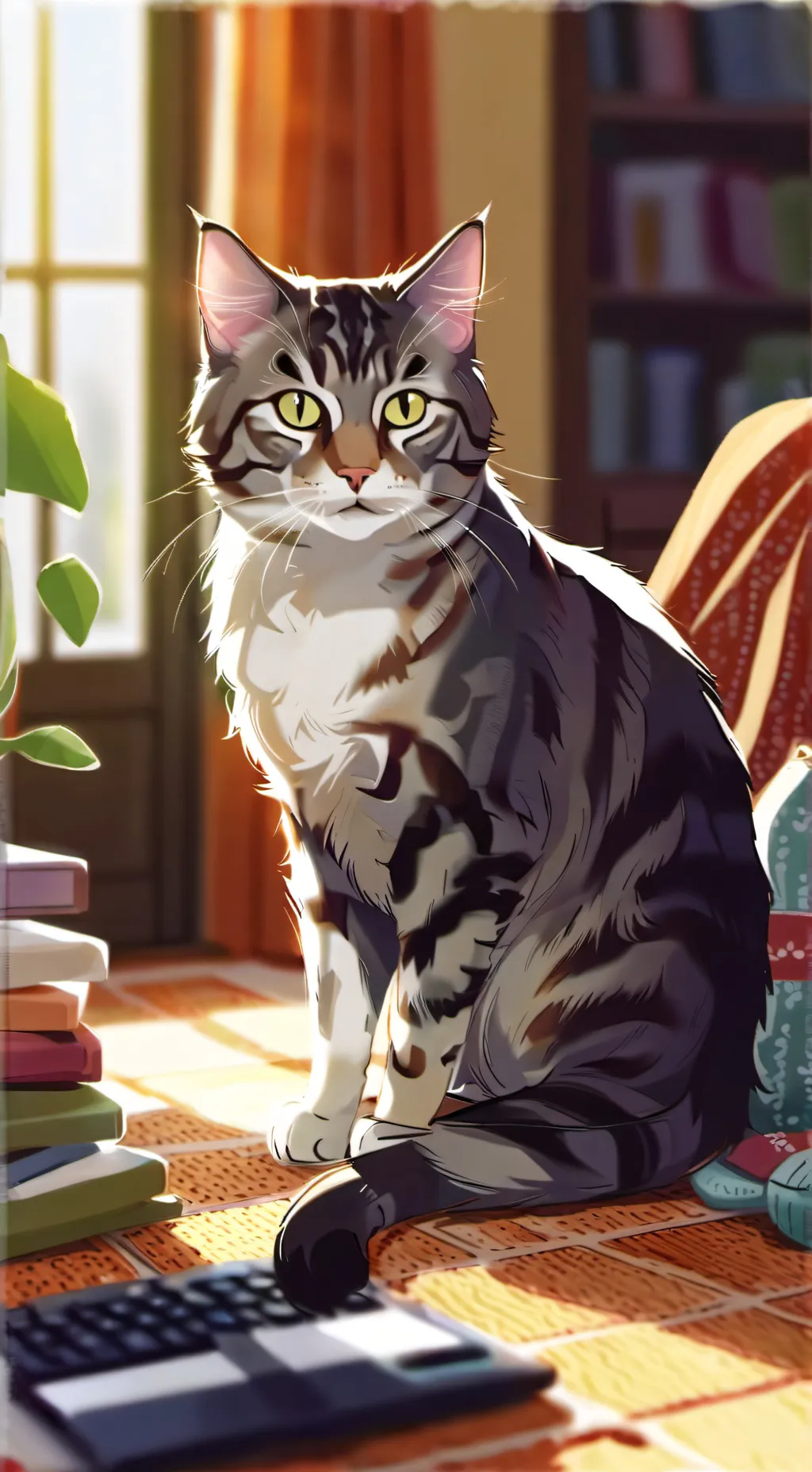 ai character: gato background