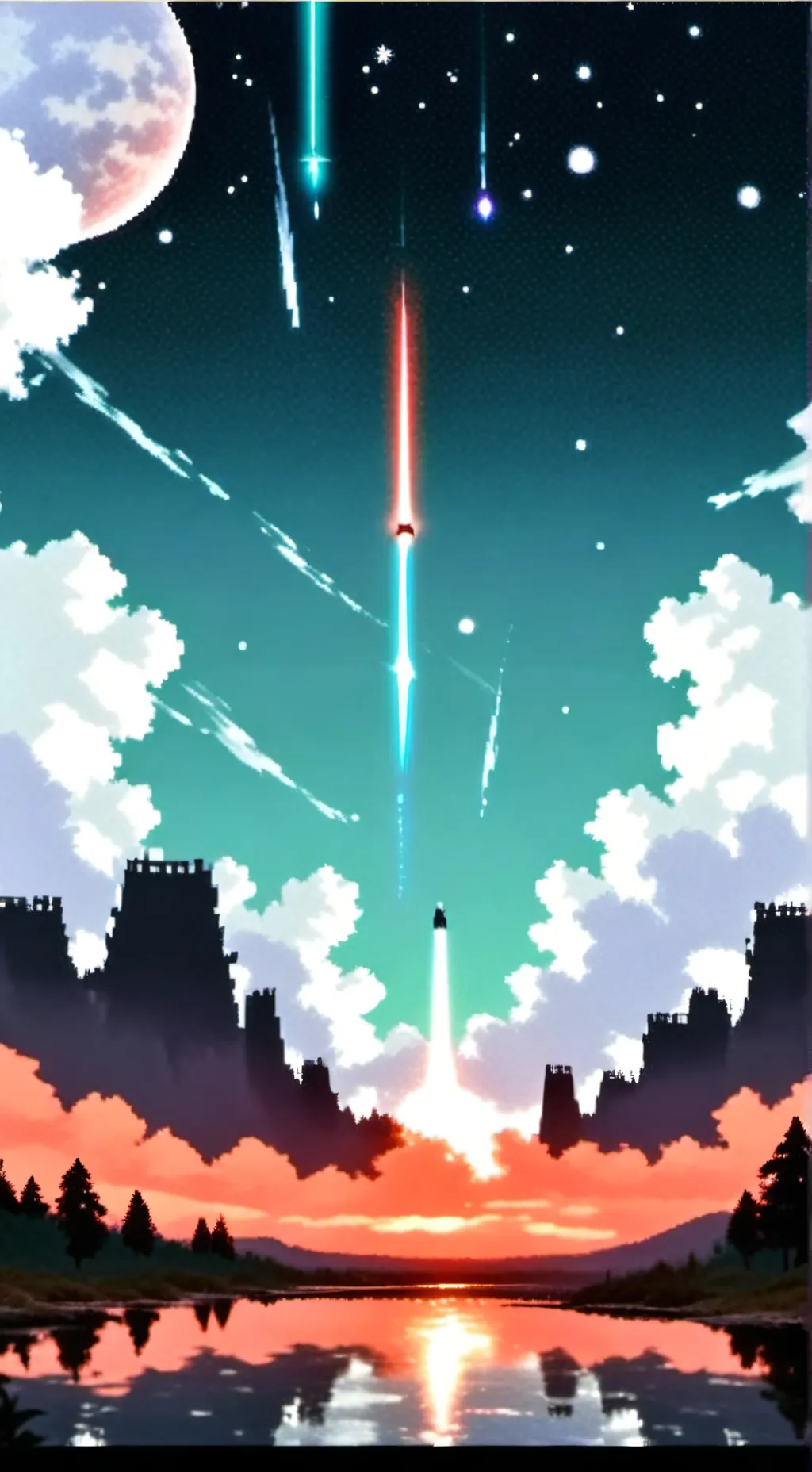 ai character: Flamingo background