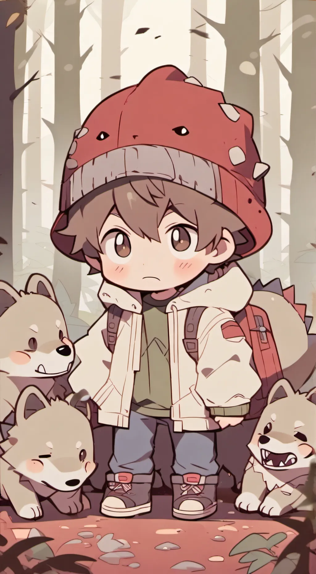 ai character: Dino Kid background