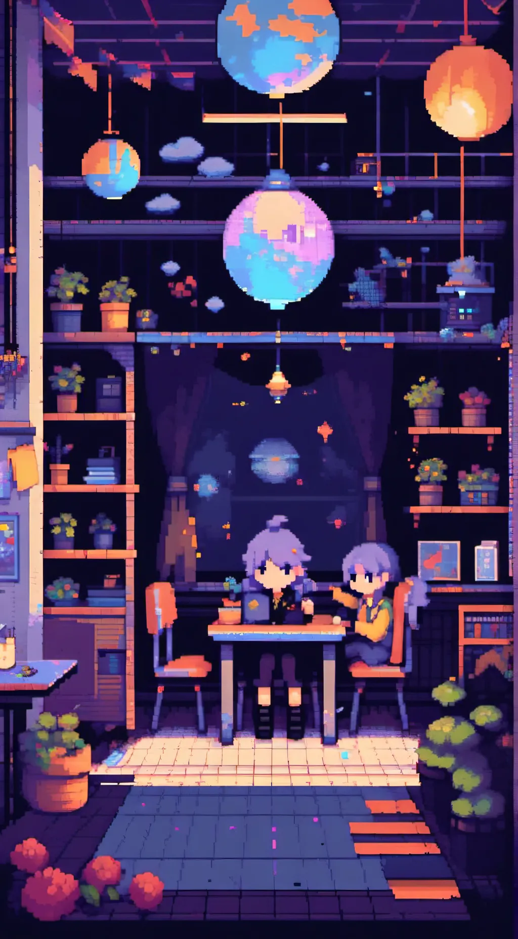 ai character: FPE sleepover <3 background