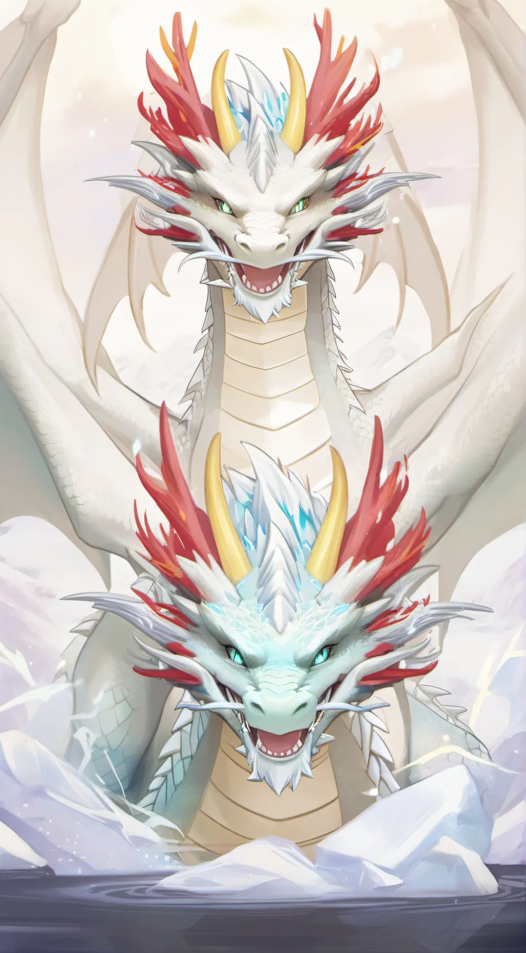 ai character: dragons of element background