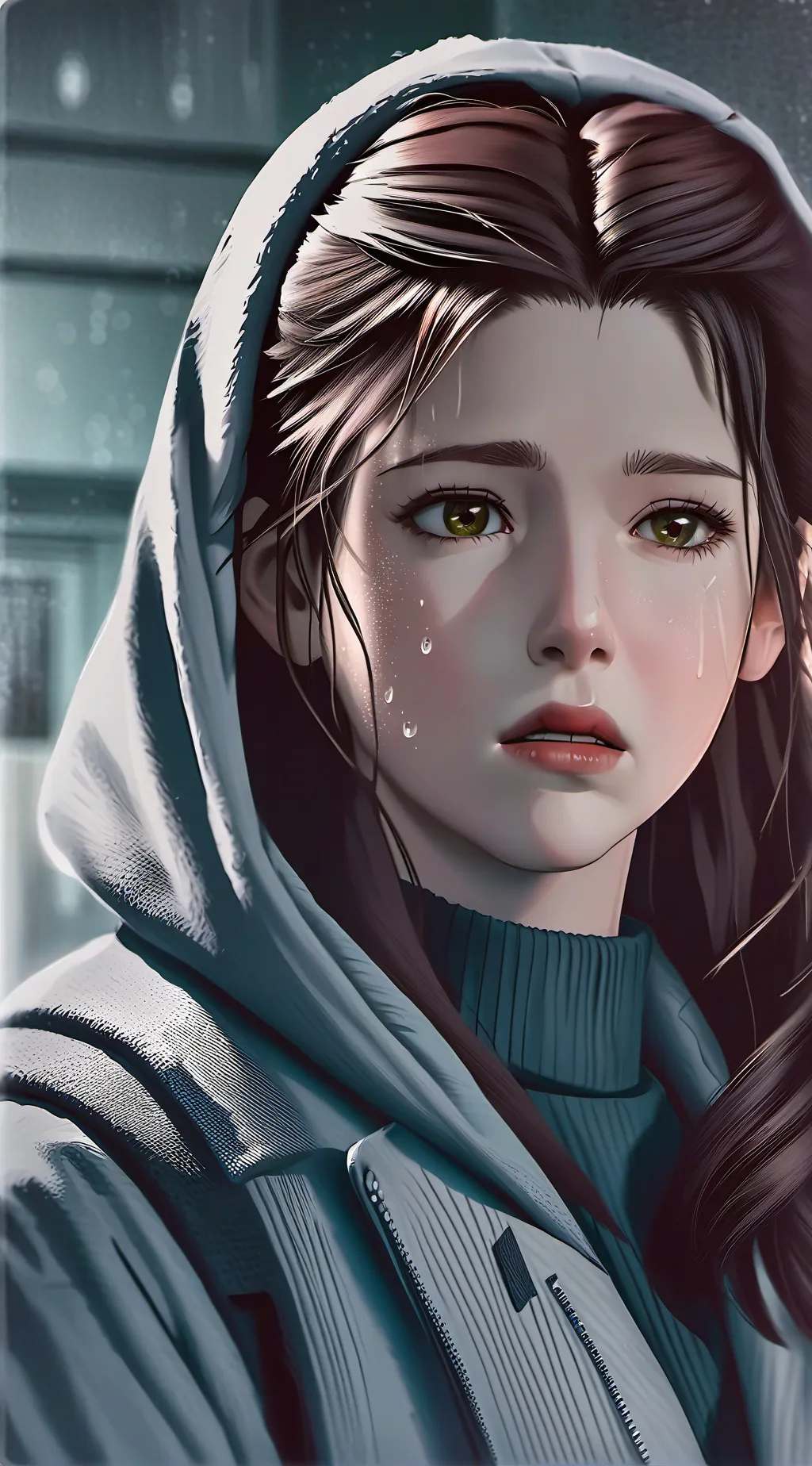 ai character: make this ai cry background