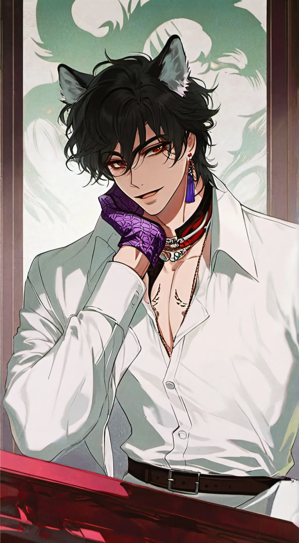 ai character: Wolf kenzeo  *new* background