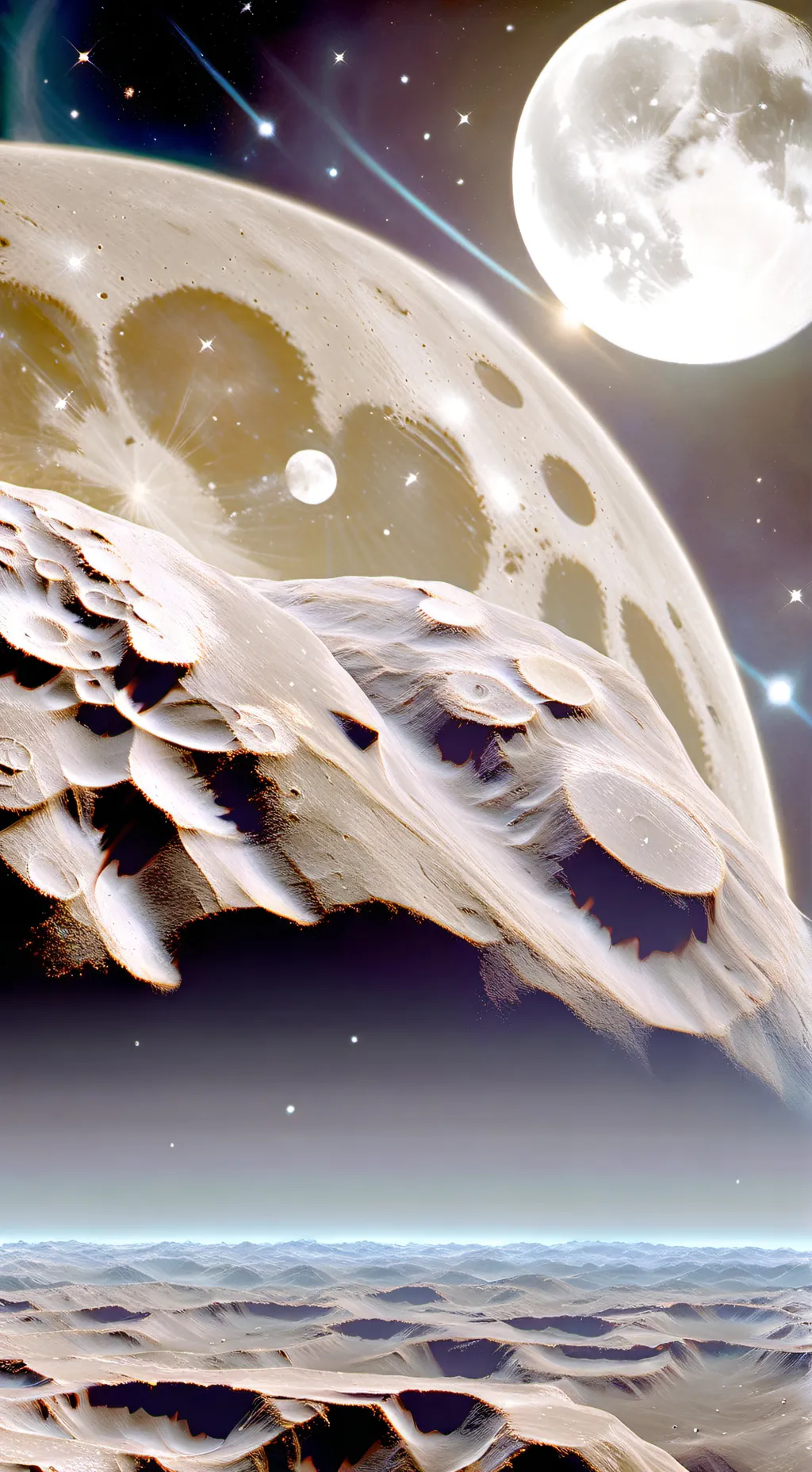 ai character: the moon woke up background