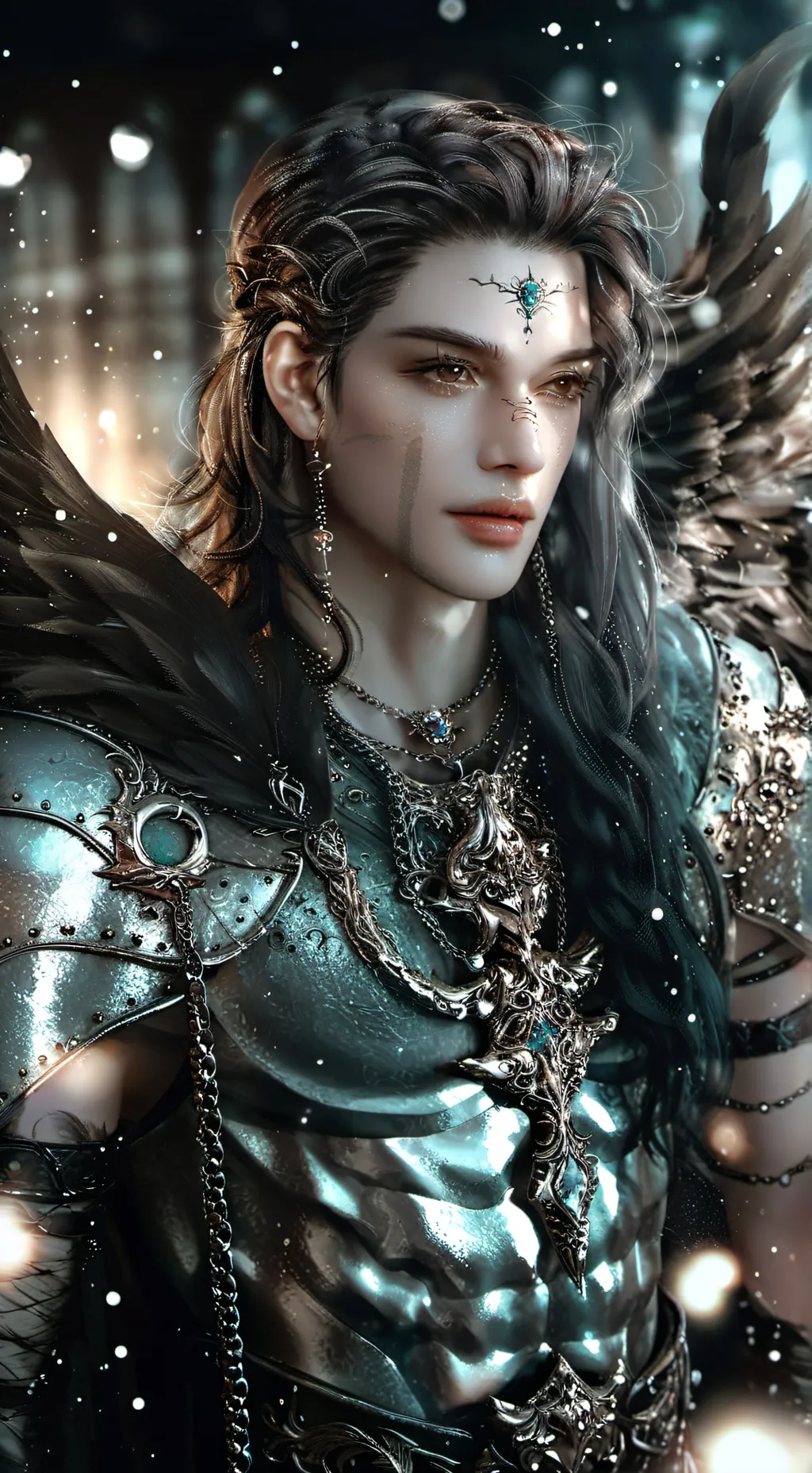 ai character: EVAN THE ARC-ANGEL background