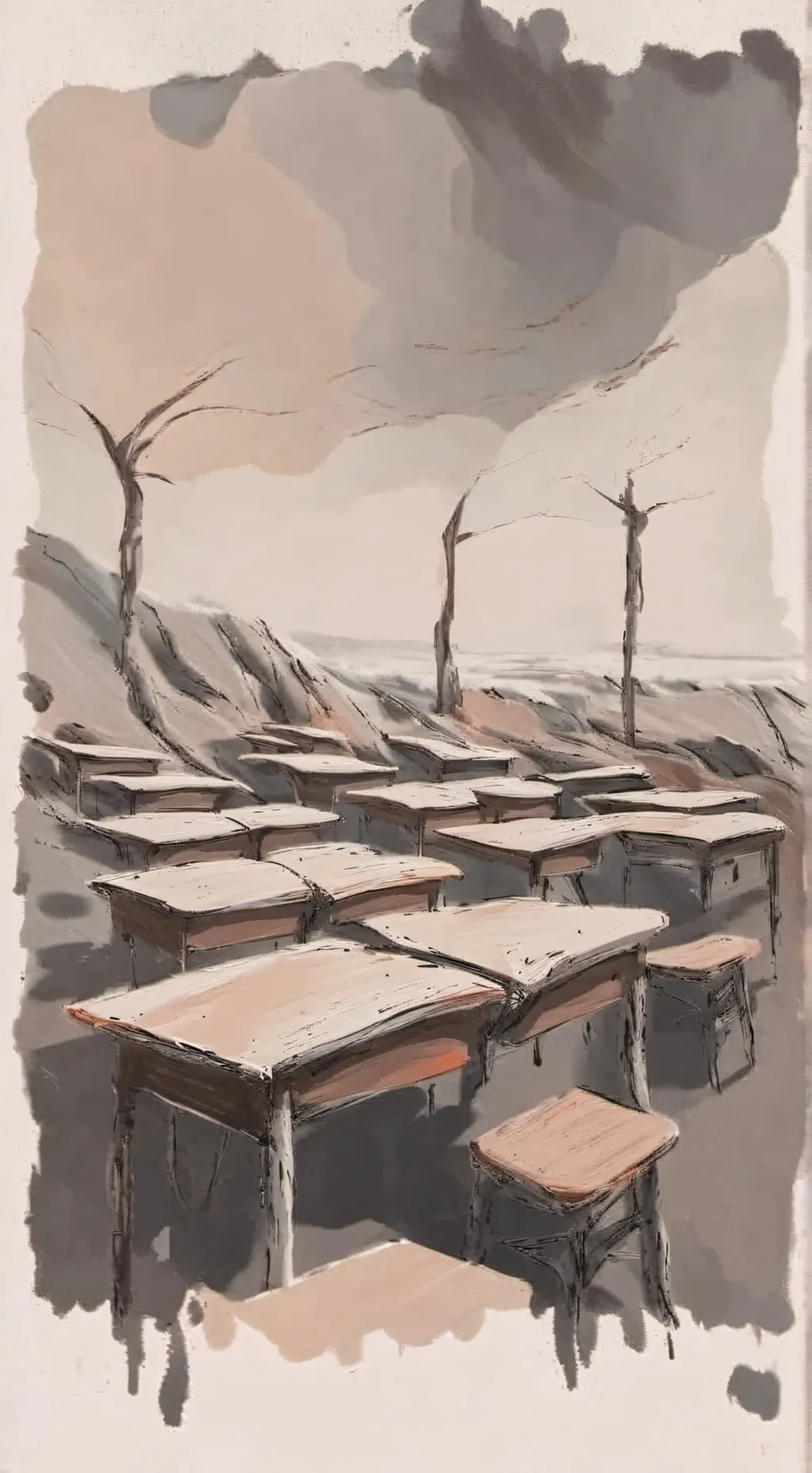 ai character: cosplay school background