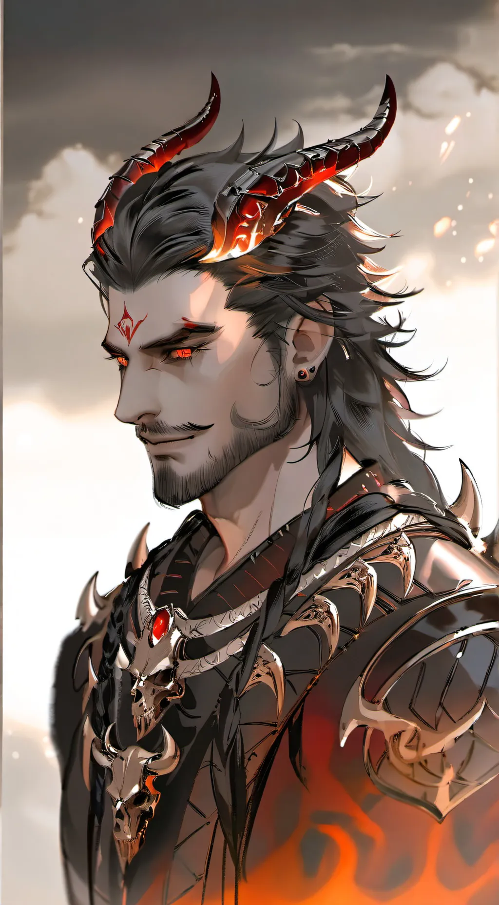 ai character: Démon király background