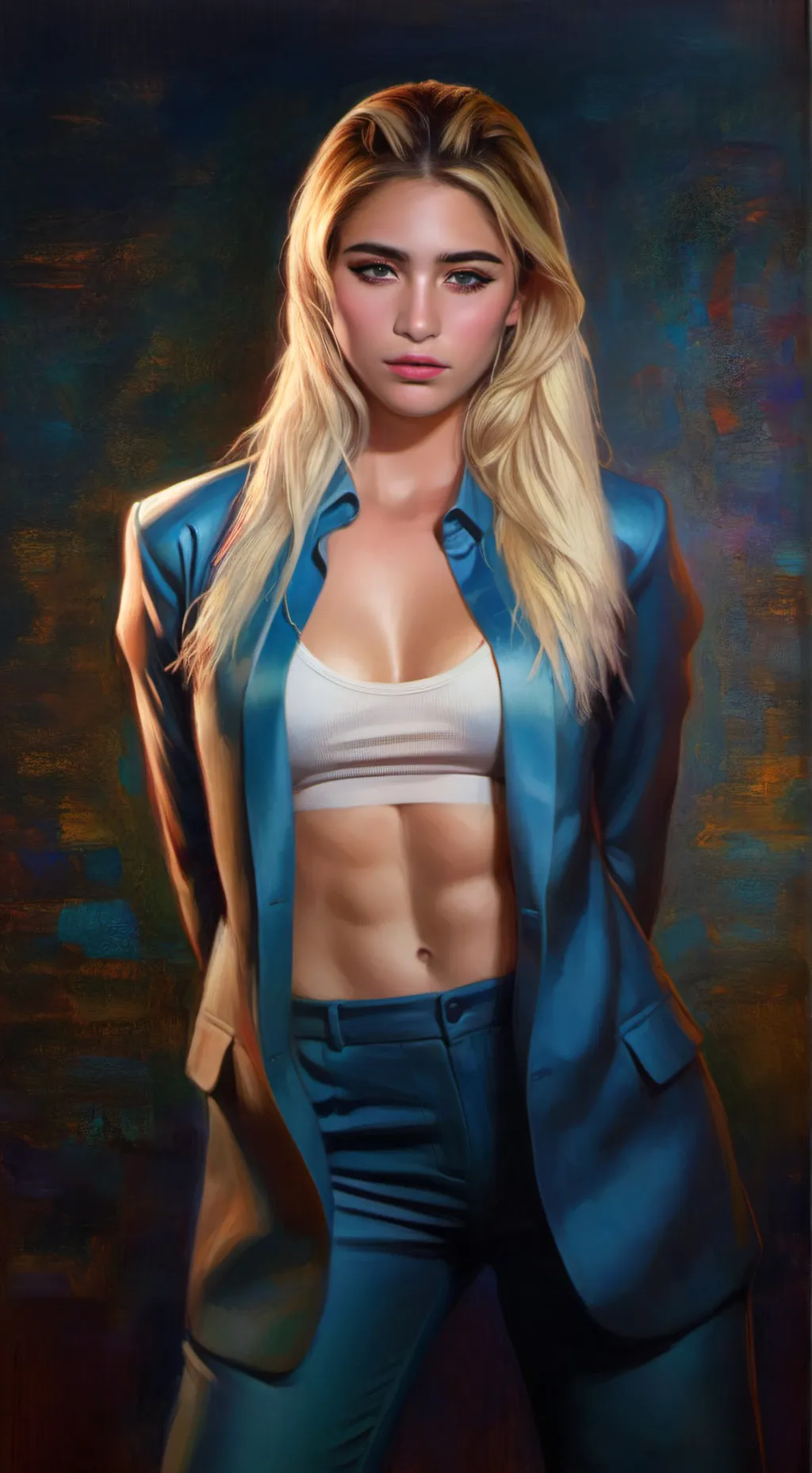 ai character: Stephanie Marie  background