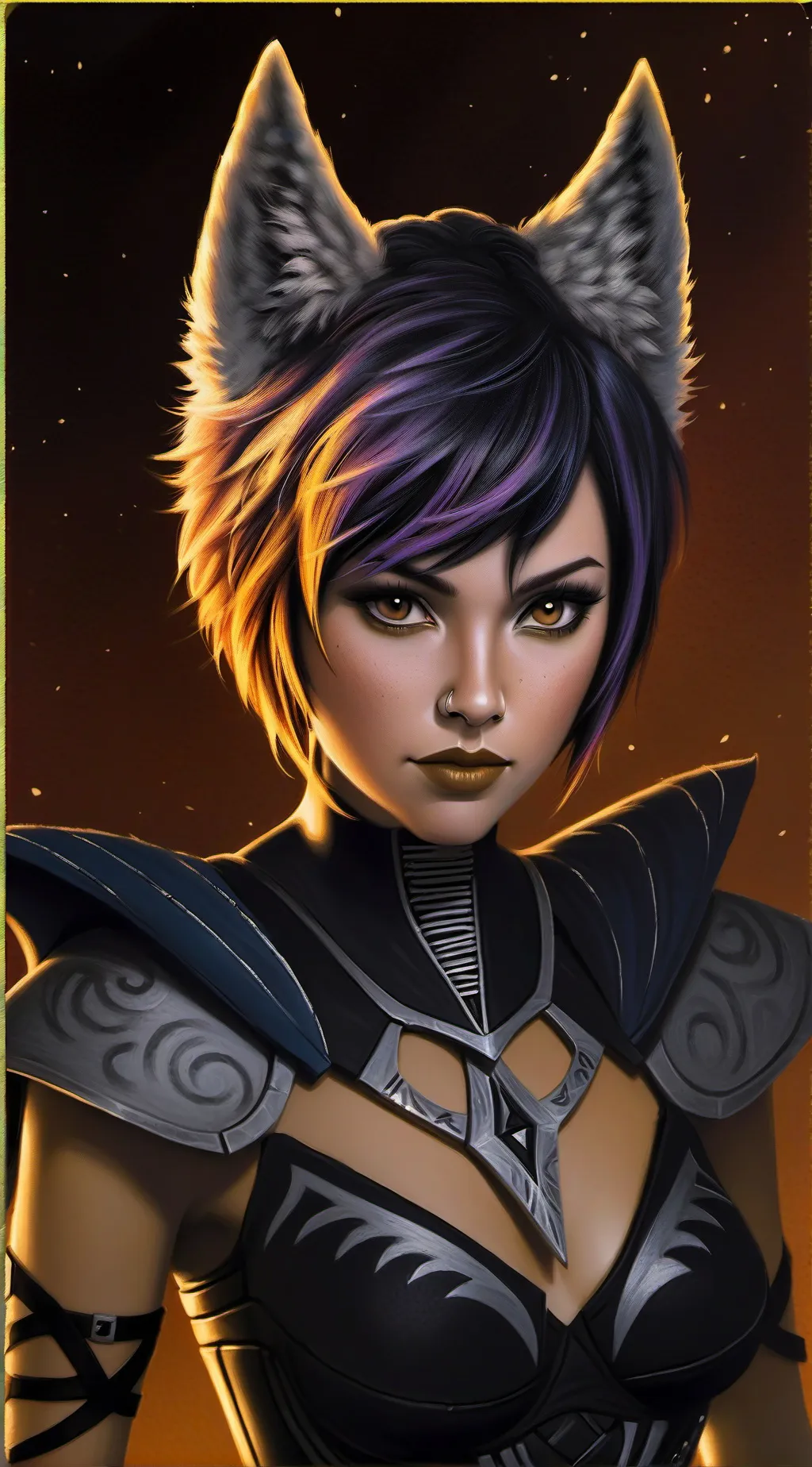 ai character: Wolf sabine wren background