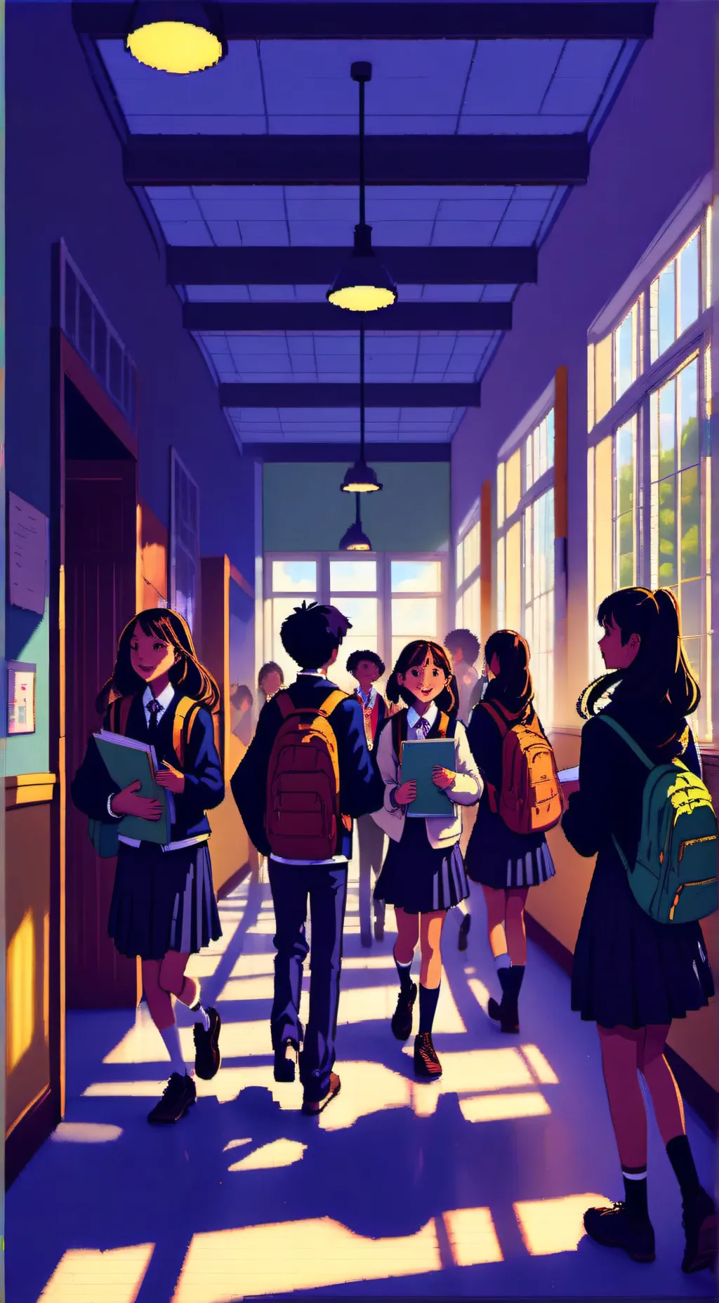 ai character: skz britishschool background