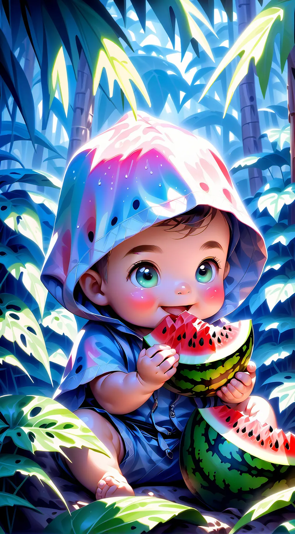 ai character: bebe sandia background